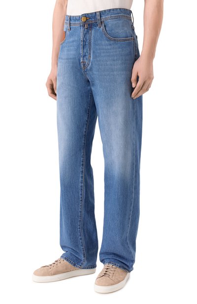 Джинсы chris JACOB COHEN голубого цвета по цене 59950 руб., арт. JUM_QE035 030 S4321 V2, фото 3 Джинсы chris JACOB COHEN, арт. JUM_QE035 030 S4321 V2, фото 3