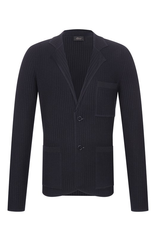 Шерстяной пиджак Brioni UMPM0L/PDK09 Синий UMPM0L/PDK09