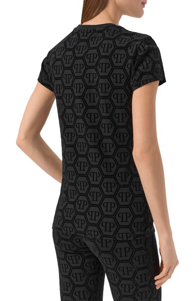 Хлопковая футболка PHILIPP PLEIN, арт. SAFC WTK3841 PJY002N, фото 4