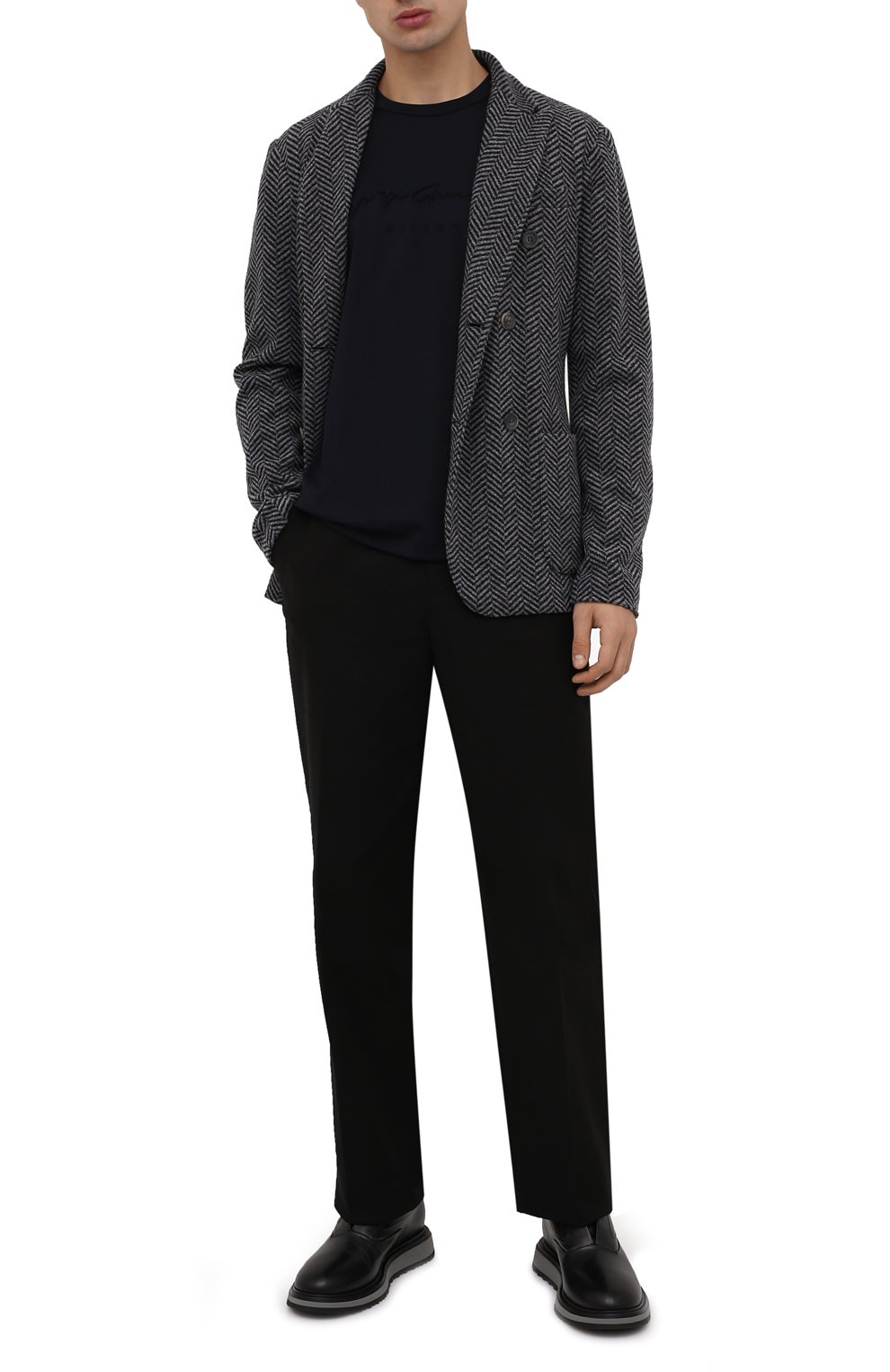 Хлопковая футболка GIORGIO ARMANI, арт. 6GSM90/SJRQZ, фото 2