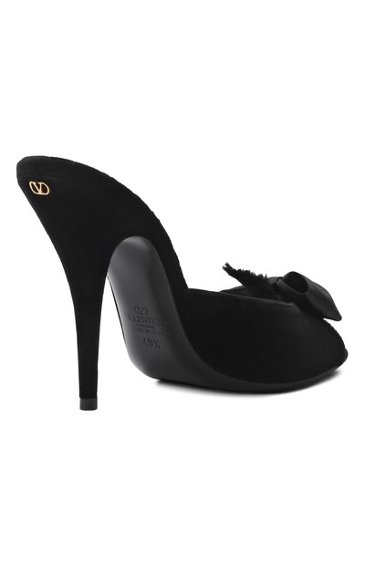 Бархатные мюли marie a 105 VALENTINO черного цвета по цене 125500 руб., арт. 8W0S0PK0/XGT, фото 5 Бархатные мюли marie a 105 VALENTINO, арт. 8W0S0PK0/XGT, фото 5
