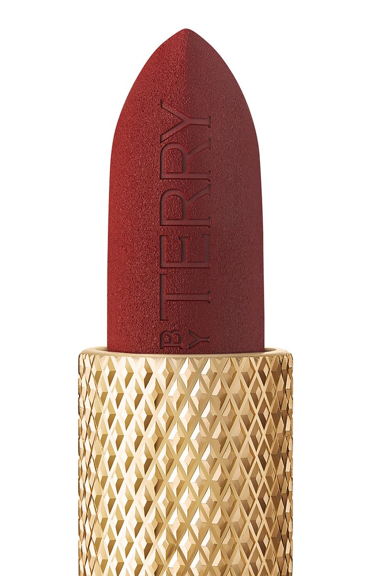 Увлажняющая помада с матовым финишем rouge opulent, оттенок 11 spicy kiss (3,5g) BY TERRY  цвета, арт. V24000211 | Фото 3 (Региональные ограничения белый список (Axapta Mercury): Не проставлено; Нос: Не проставлено; Финишное покрытие: Матовый)