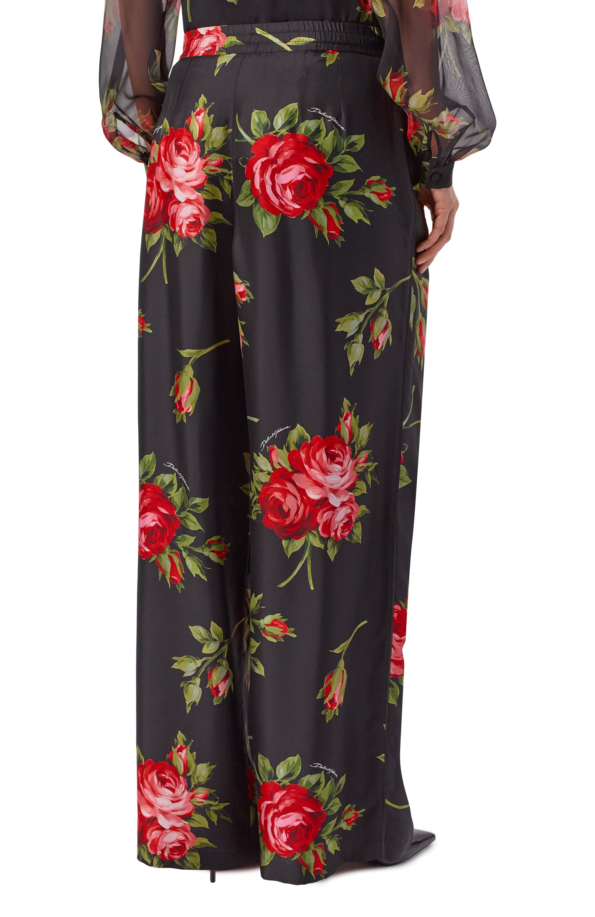 Шелковые брюки DOLCE & GABBANA, арт. FTDIVT/IS11G, фото 4