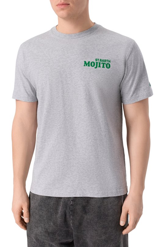 Хлопковая футболка MC2 Saint Barth ARN0001-02625I/ARN0TT Серый  ARN0001-02625I/ARN0TT Фото 3