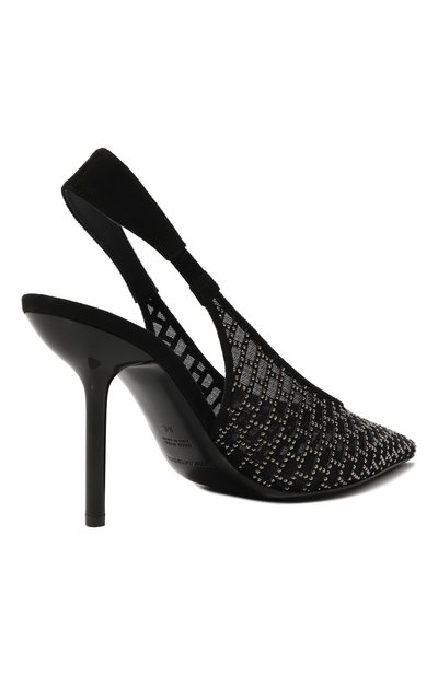 Текстильные туфли со стразами EMPORIO ARMANI, арт. X3E462/XR079, фото 5