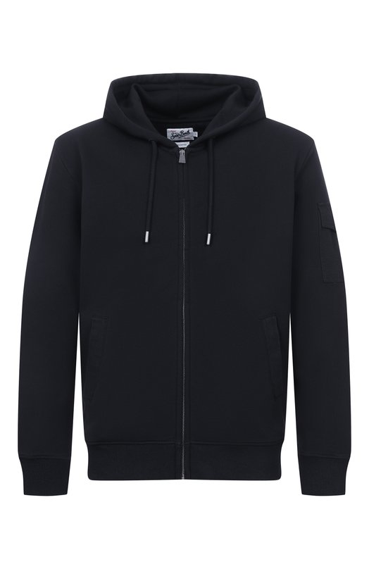 Хлопковая толстовка MC2 Saint Barth BCK0001-00208L/BECKETT Чёрный BCK0001-00208L/BECKETT