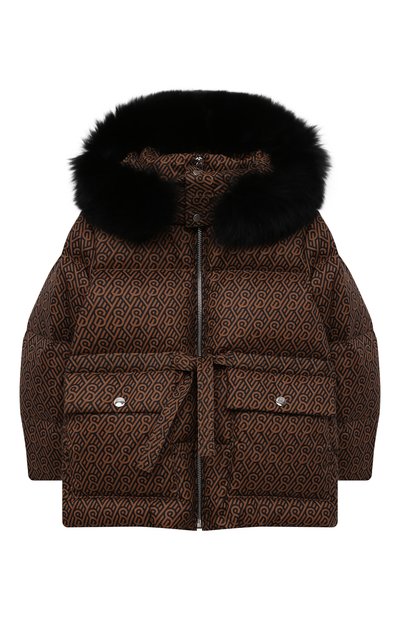 Пуховая куртка с мехом YVES SALOMON ENFANT, арт. 22WEM004XXM08W/4-6, фото 1