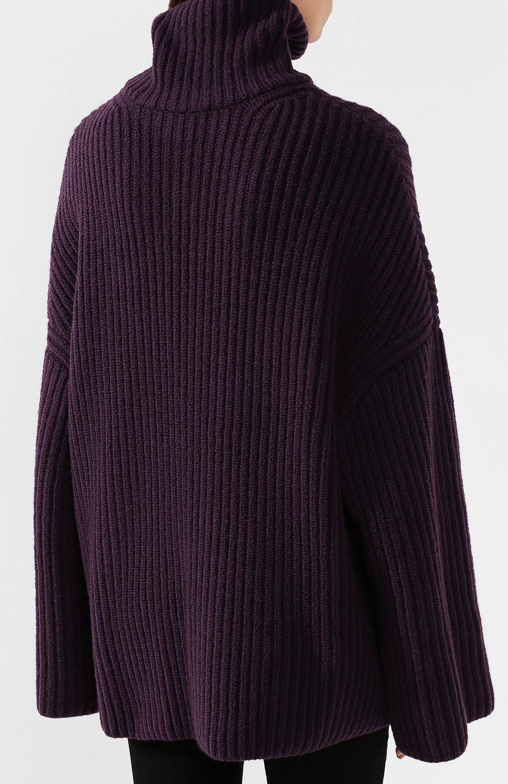 Шерстяной свитер NANUSHKA, арт. RAW_AUBERGINE_S0FT W00L BLEND, фото 4