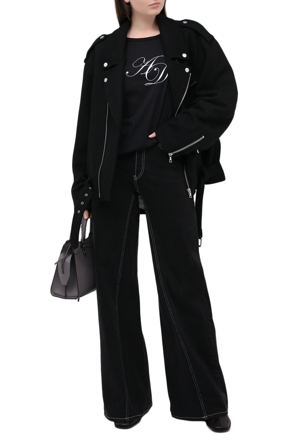 Хлопковая футболка ANN DEMEULEMEESTER, арт. 2002-3979-232-097, фото 2