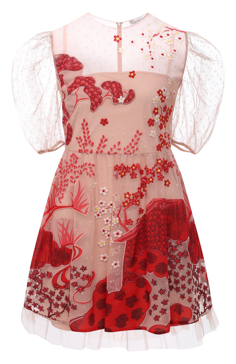 Платье REDVALENTINO красного цвета по цене 89150 руб., арт. VR3VA17F/5QM, фото 1 Платье REDVALENTINO, арт. VR3VA17F/5QM, фото 1