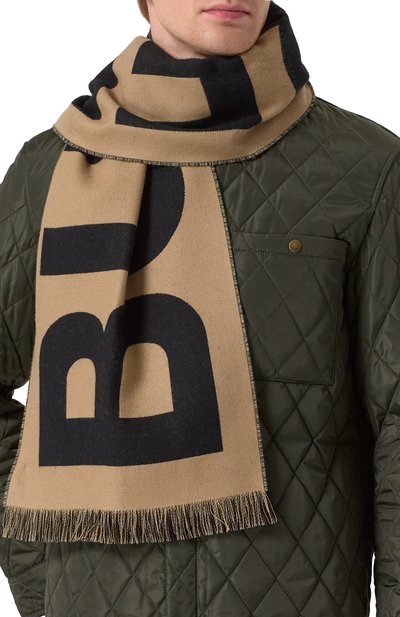 Шерстяной шарф BURBERRY, арт. 8057147, фото 2