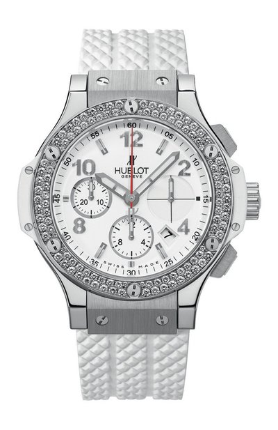 Женские часы big bang steel white diamonds HUBLOT, арт. 342.SE.230.RW.114