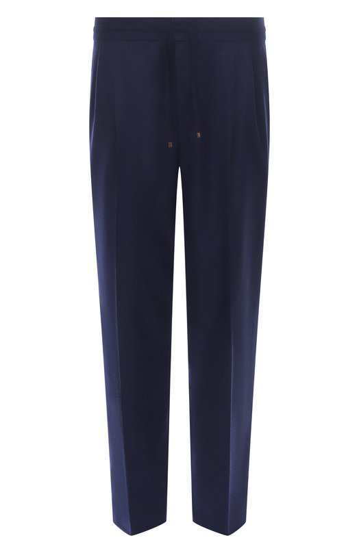 Шерстяные брюки Brunello Cucinelli ME226E1710 Синий ME226E1710