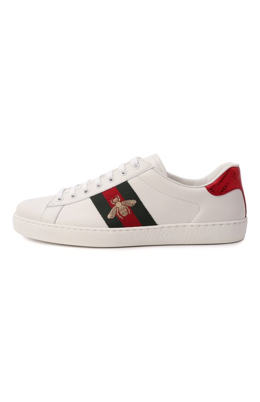 Кожаные кеды Ace Gucci 429446/02JP0 Белый  429446/02JP0 Фото 4