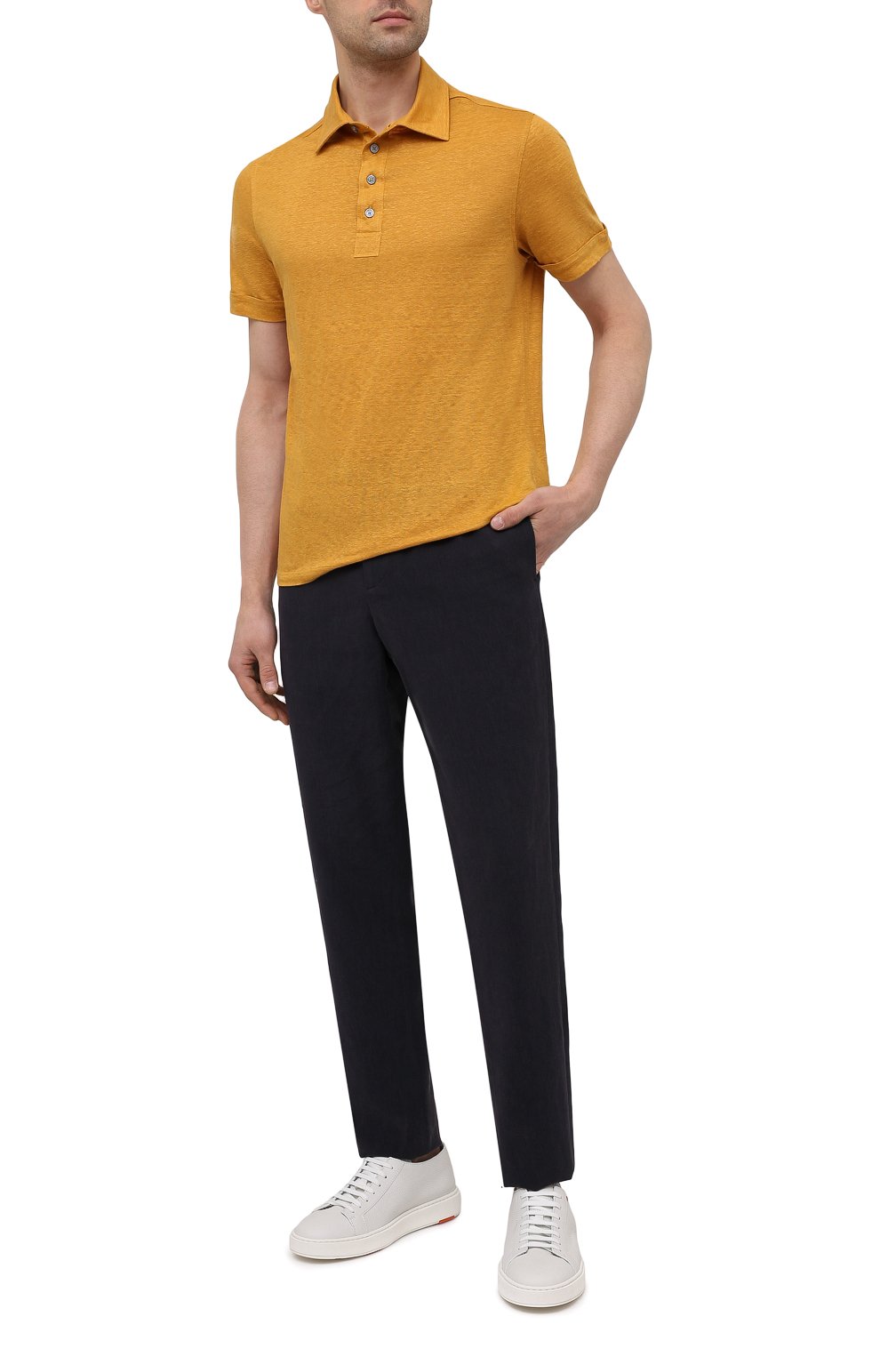 Льняное поло ZEGNA, арт. UU564/723, фото 2