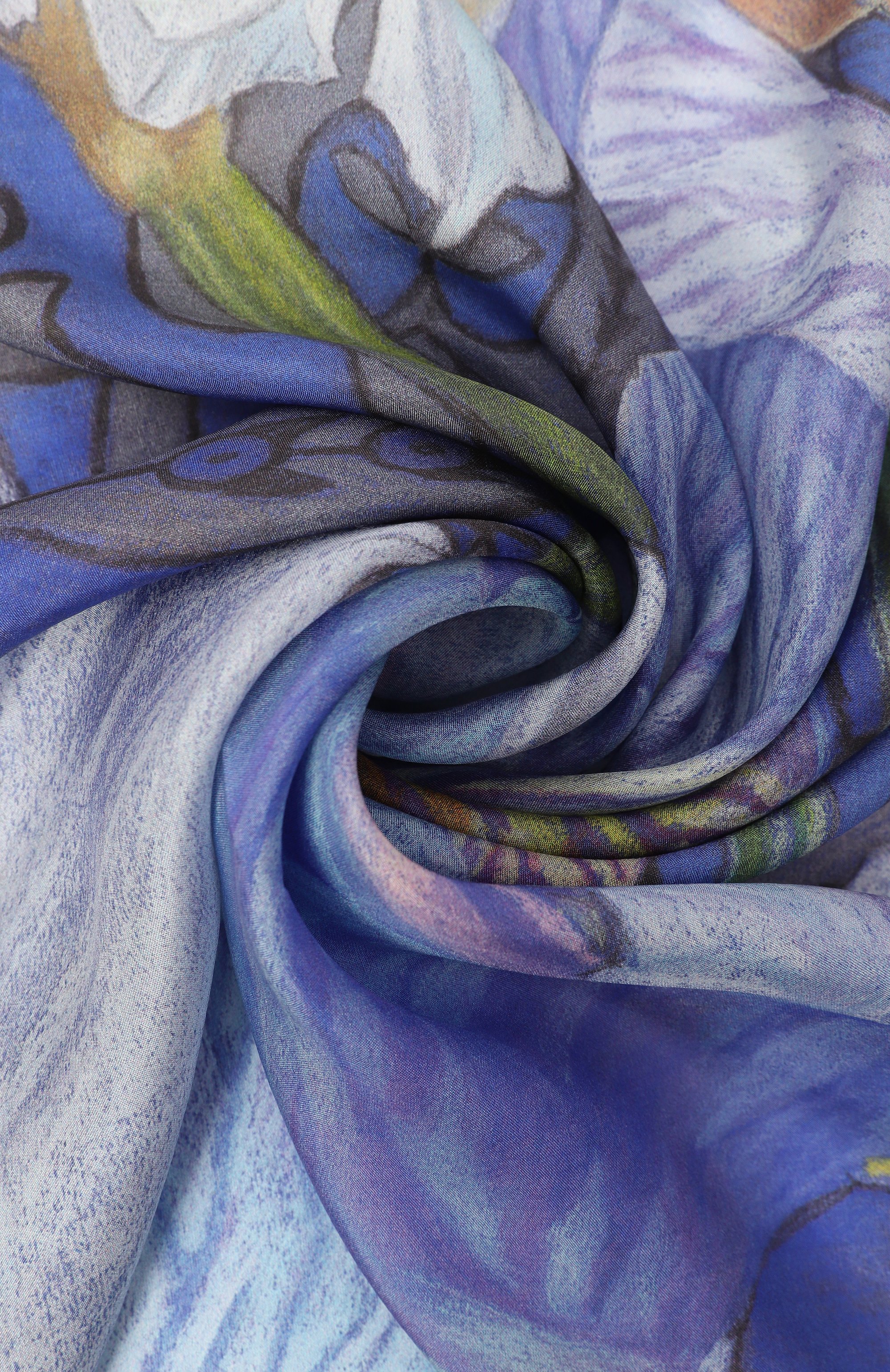 Шелковый платок ирисы GOURJI, арт. 91135137/4481172, фото 3