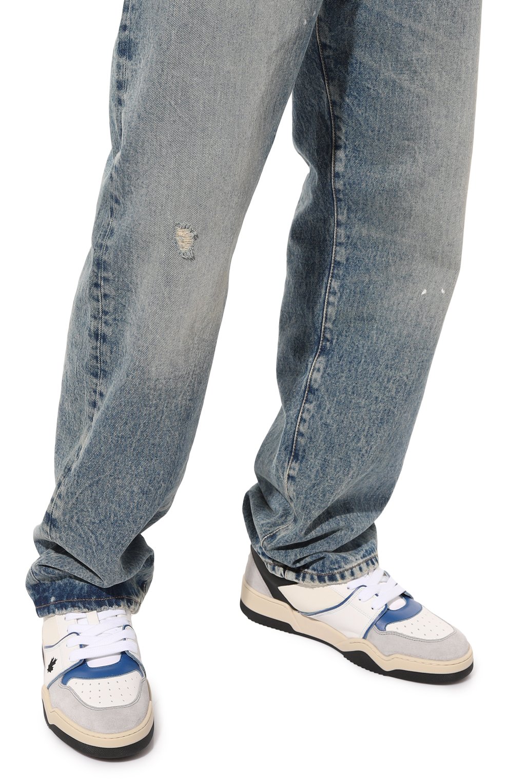 Кожаные кеды spiker DSQUARED2, арт. SNM0315/01606243, фото 3