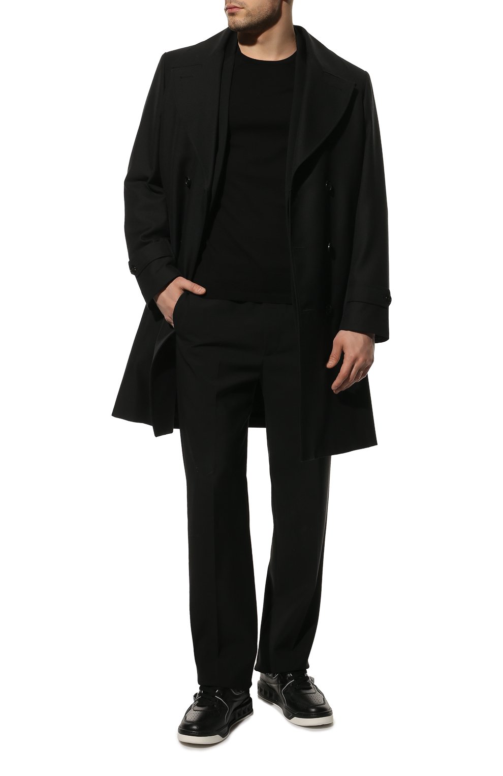 Кожаные кеды one stud VALENTINO, арт. XY2S0E71/NWN, фото 2