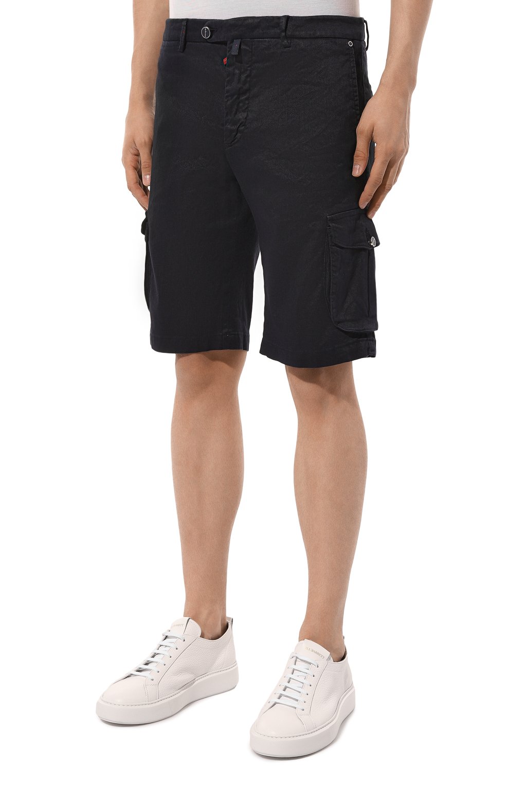 Шорты изо льна и хлопка KITON, арт. UFPPBK0604D, фото 3