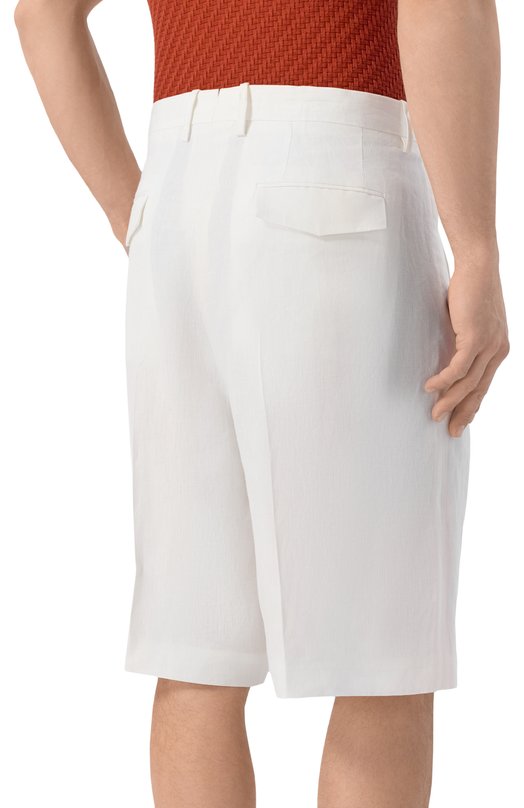 Льняные шорты MVST M26.2PM.T038/F157 Белый  M26.2PM.T038/F157 Фото 4