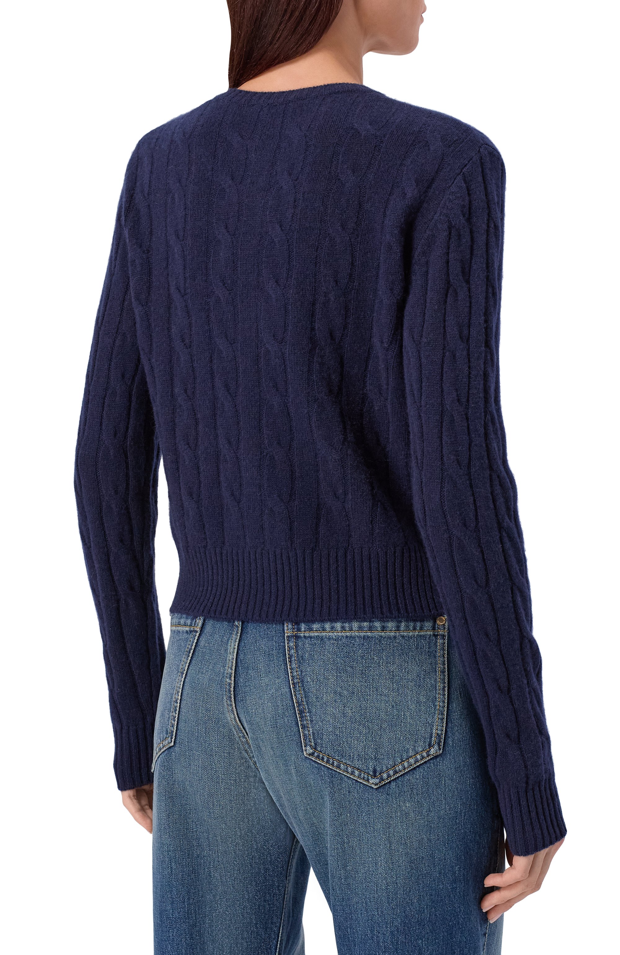 Кардиган из шерсти и кашемира SPORTY AND RICH, арт. CA00365302BL106, фото 4