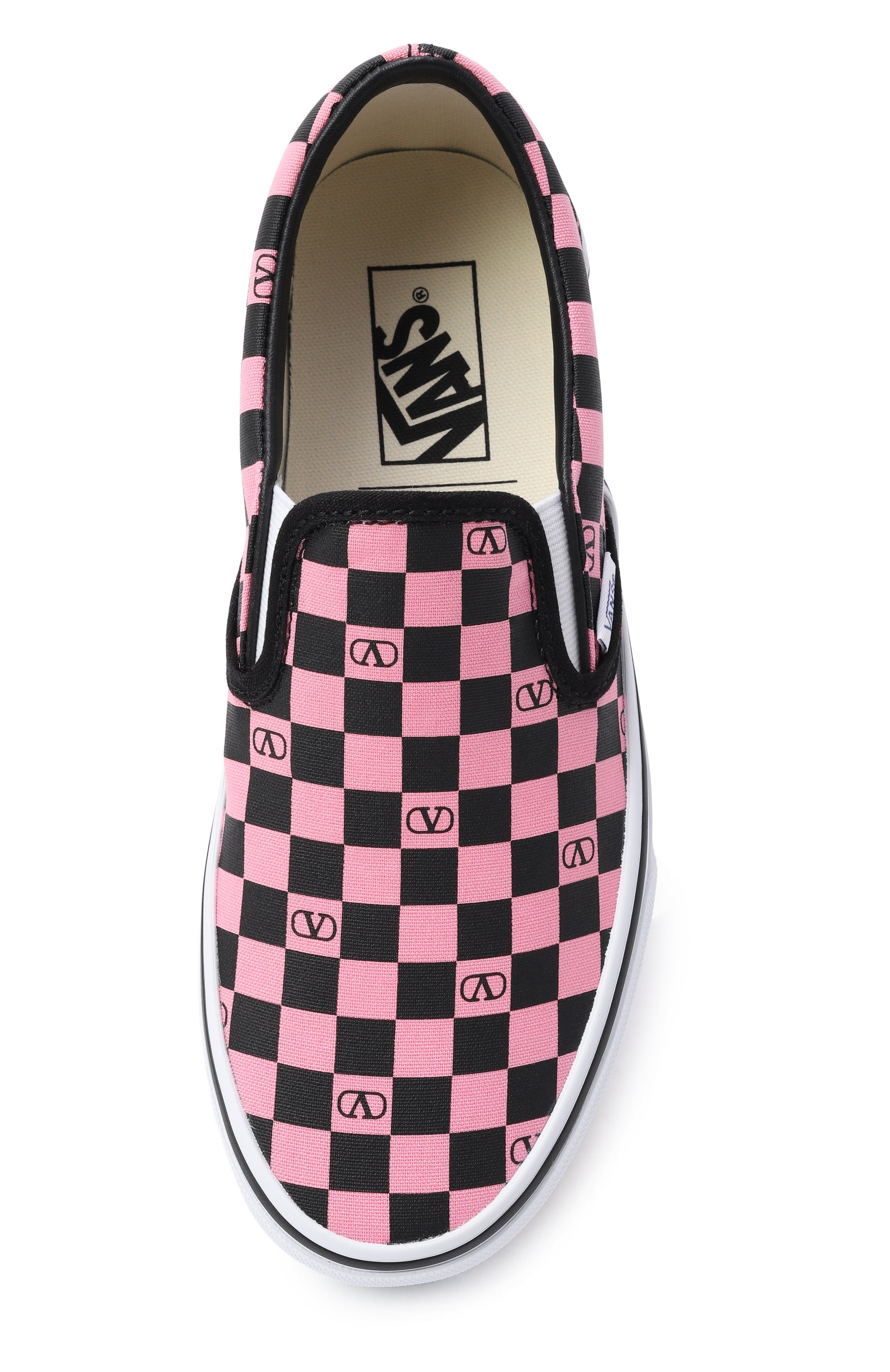 Текстильные слипоны valentino x vans VALENTINO, арт. 8W2S0NY9/HPK, фото 6