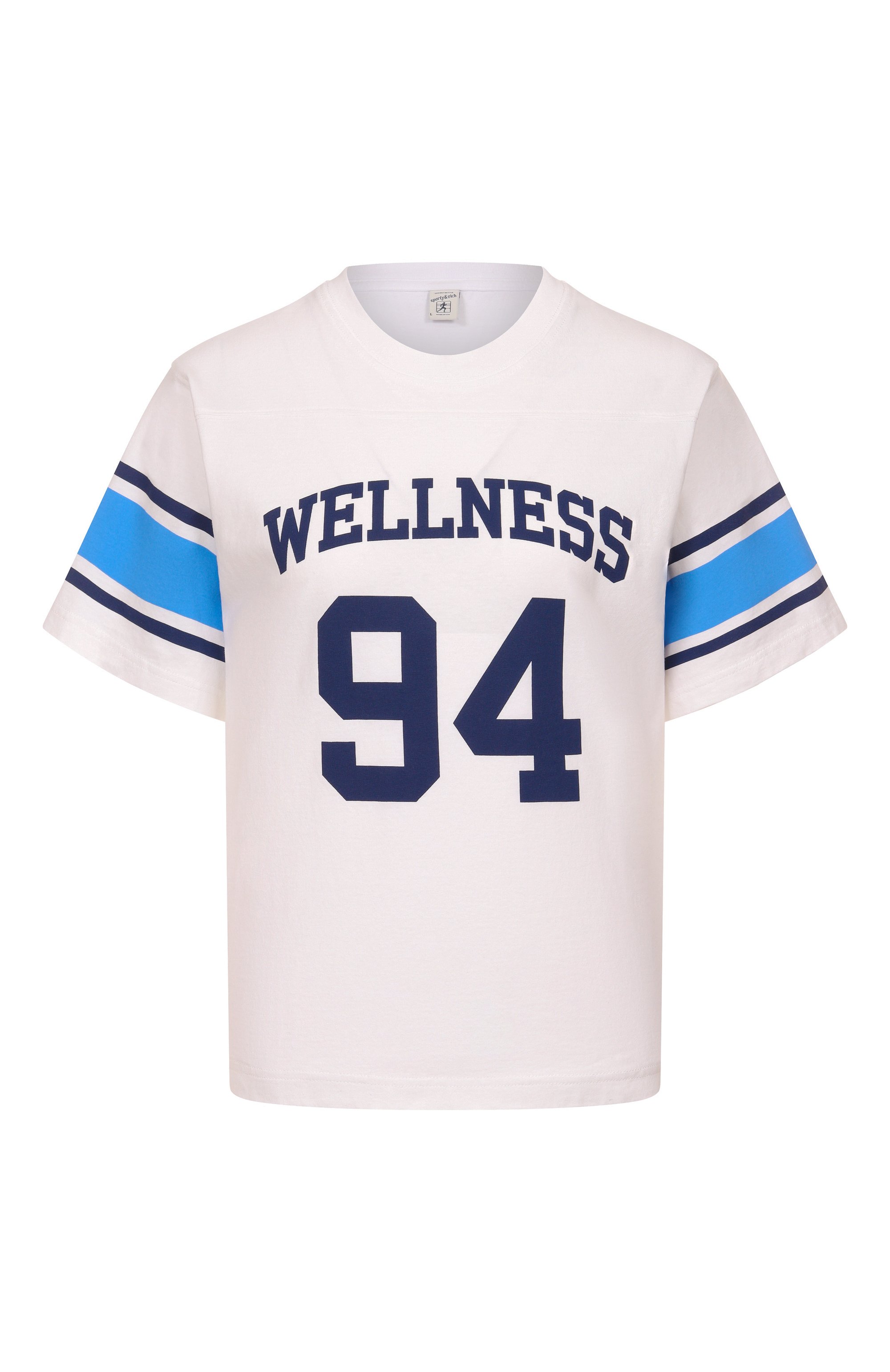 Хлопковая футболка SPORTY AND RICH, арт. T0039620037WH01, фото 1