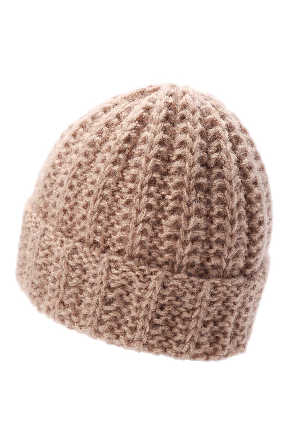 Шапка LOOM BY RODINA бежевого цвета по цене 7750 руб., арт. LBR-SHP22, фото 3 Шапка LOOM BY RODINA, арт. LBR-SHP22, фото 3