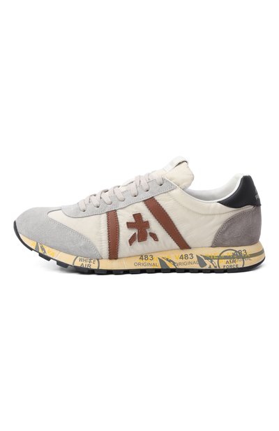 Комбинированные кроссовки lucy PREMIATA бежевого цвета по цене 29950 руб., арт. LUCY/VAR 8189, фото 3 Комбинированные кроссовки lucy PREMIATA, арт. LUCY/VAR 8189, фото 3