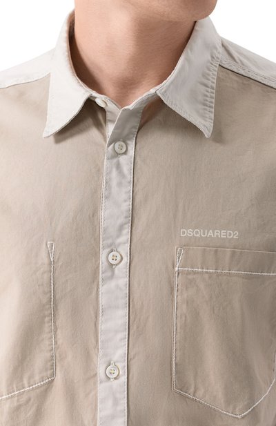 Хлопковая рубашка DSQUARED2, арт. S74DM0971/S35175, фото 5