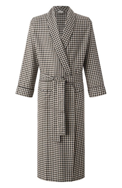 Мужской халат из хлопка и шерсти ZIMMERLI, арт. 4600-75143