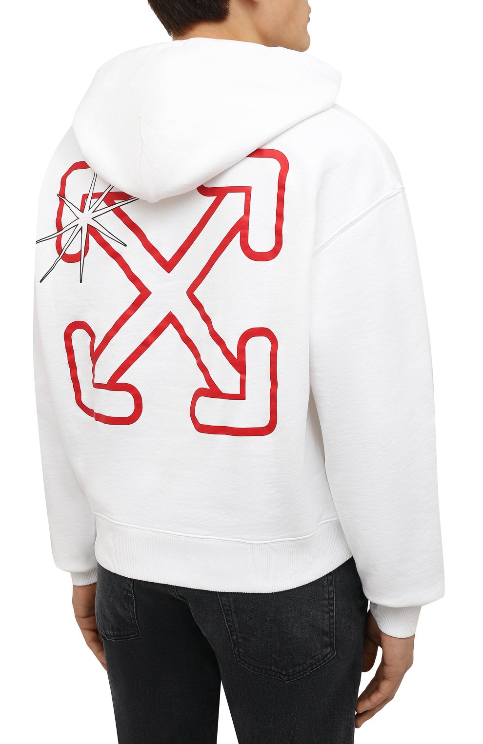 Хлопковое худи OFF-WHITE, арт. 0MBB037F21FLE008, фото 4