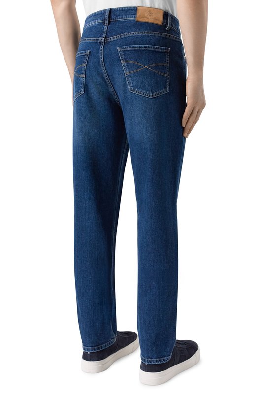 Джинсы Traditional Fit Brunello Cucinelli M283PB3210 Синий  M283PB3210 Фото 4