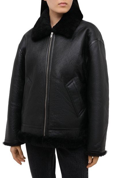 Дубленка VETEMENTS черного цвета по цене 338500 руб., арт. UAH21JA017 2403/W, фото 4 Дубленка VETEMENTS, арт. UAH21JA017 2403/W, фото 4