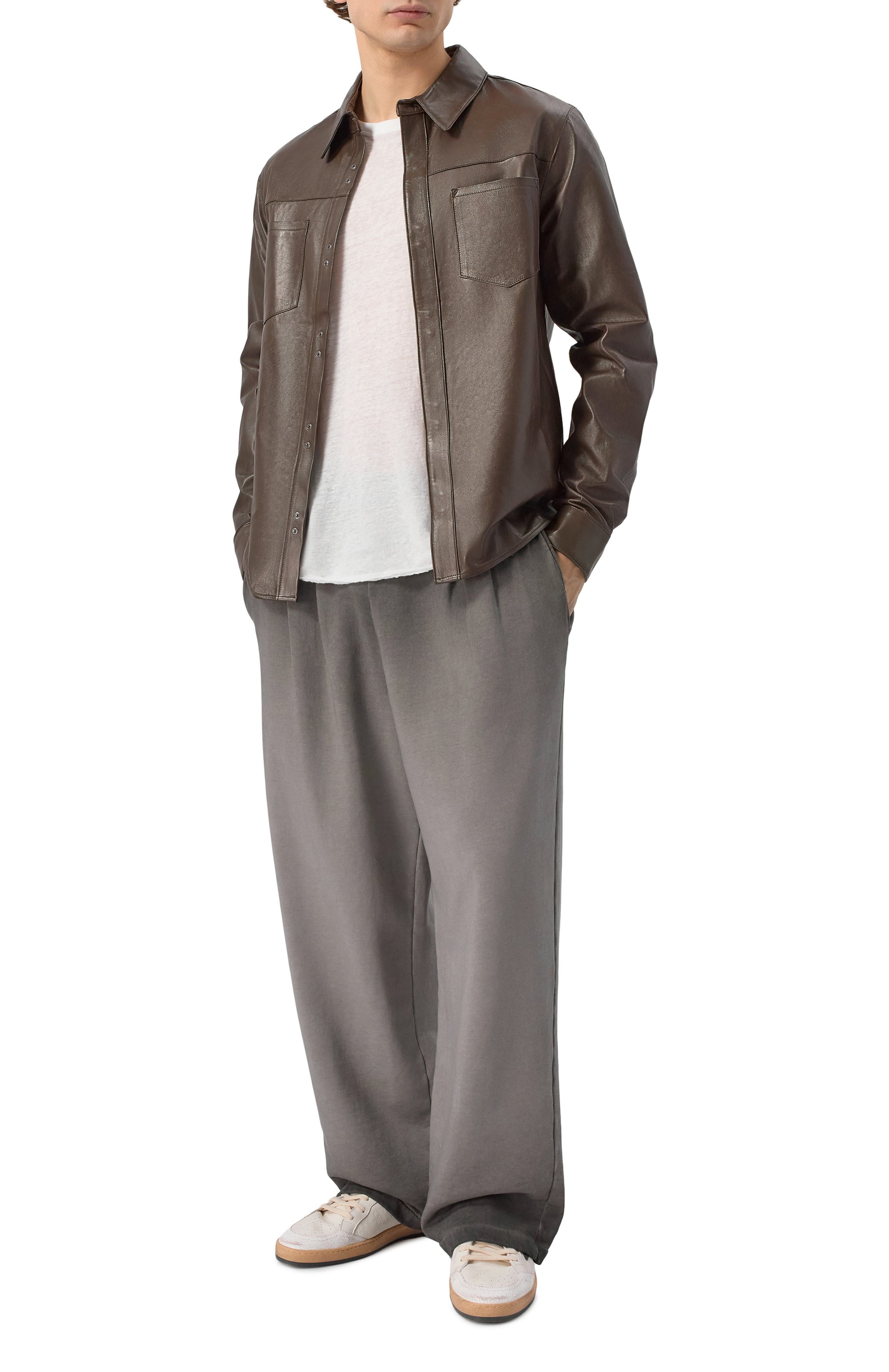 Кожаная рубашка GIORGIO BRATO, арт. GU26S9812NAPSTM, фото 2