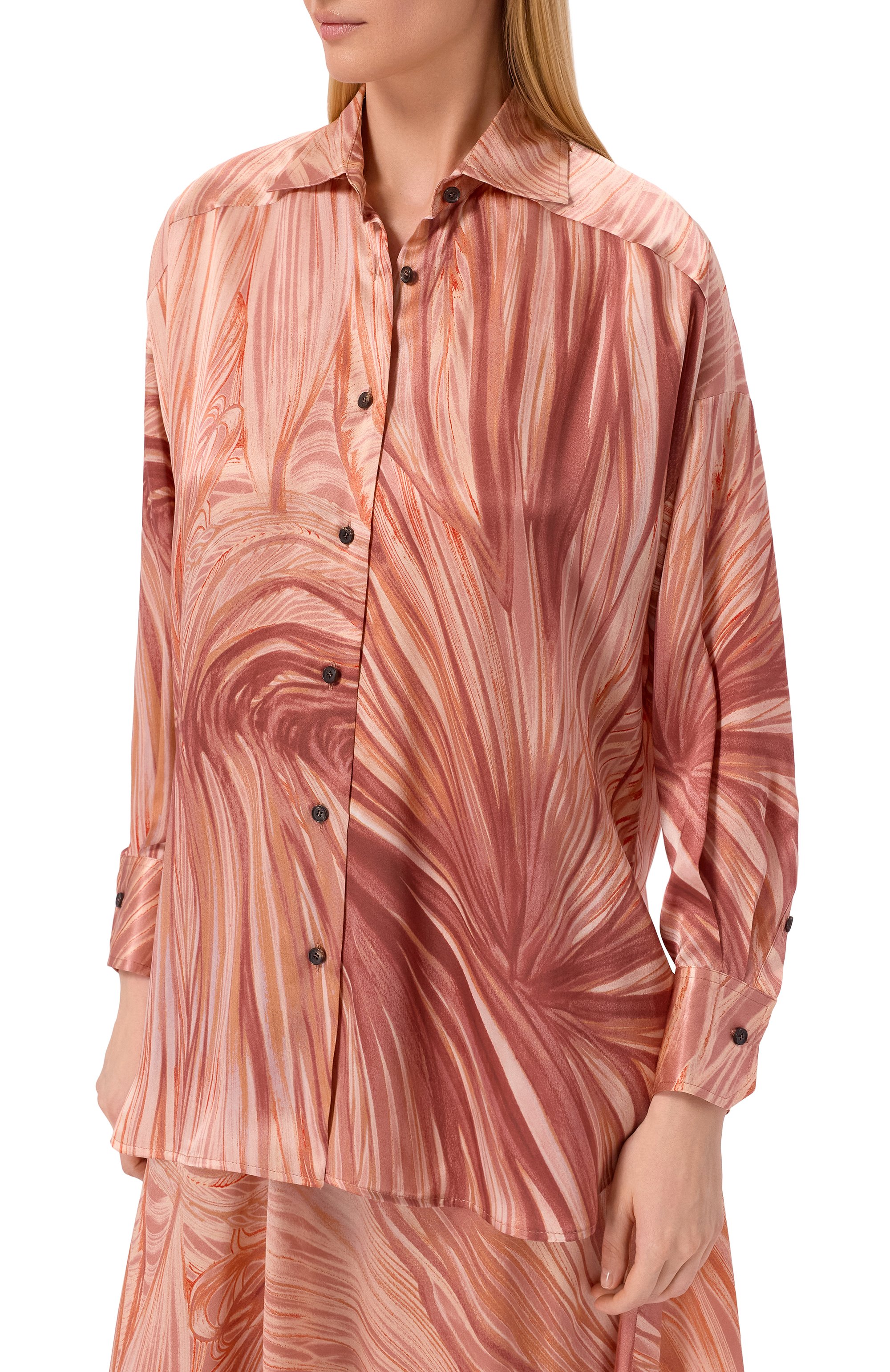 Шелковая рубашка KITON, арт. D52431K0869G01, фото 3