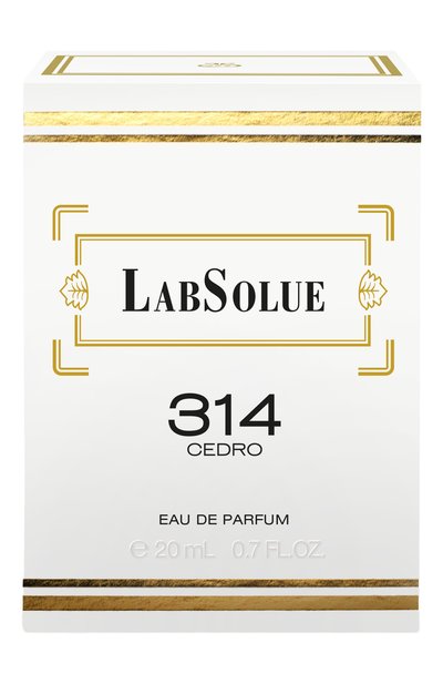Парфюмерная вода 314 cedro (20ml) LABSOLUE бесцветного цвета по цене 9530 руб., арт. 8011530970413, фото 2 Парфюмерная вода 314 cedro (20ml) LABSOLUE, арт. 8011530970413, фото 2
