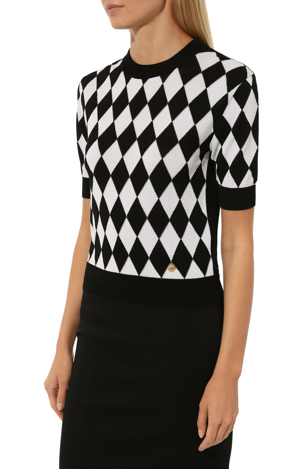 Пуловер из вискозы и хлопка BALMAIN, арт. DF1AL028/KG61, фото 3