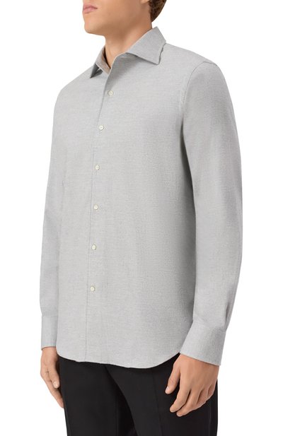 Рубашка из хлопка и кашемира ALESSANDRO GHERARDI, арт. D0UBLE/7558, фото 3