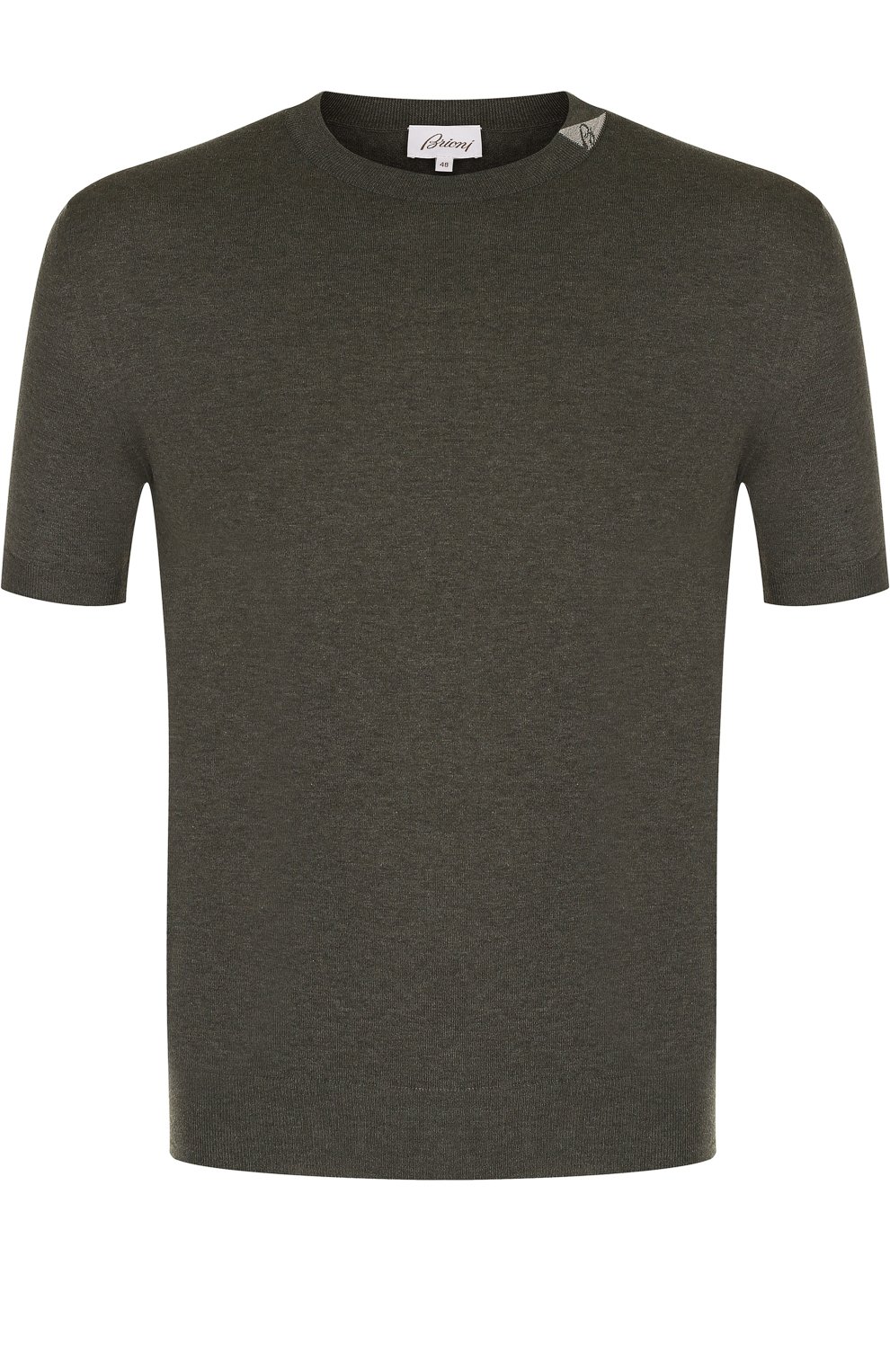 Хлопковый джемпер тонкой вязки с короткими рукавами BRIONI, арт. UMR00L/P7K02, фото 1