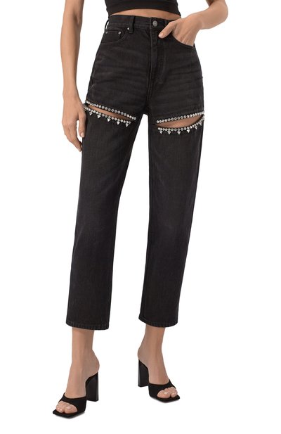 Джинсы с отделкой стразами AREA, арт. 0000P01333, фото 3