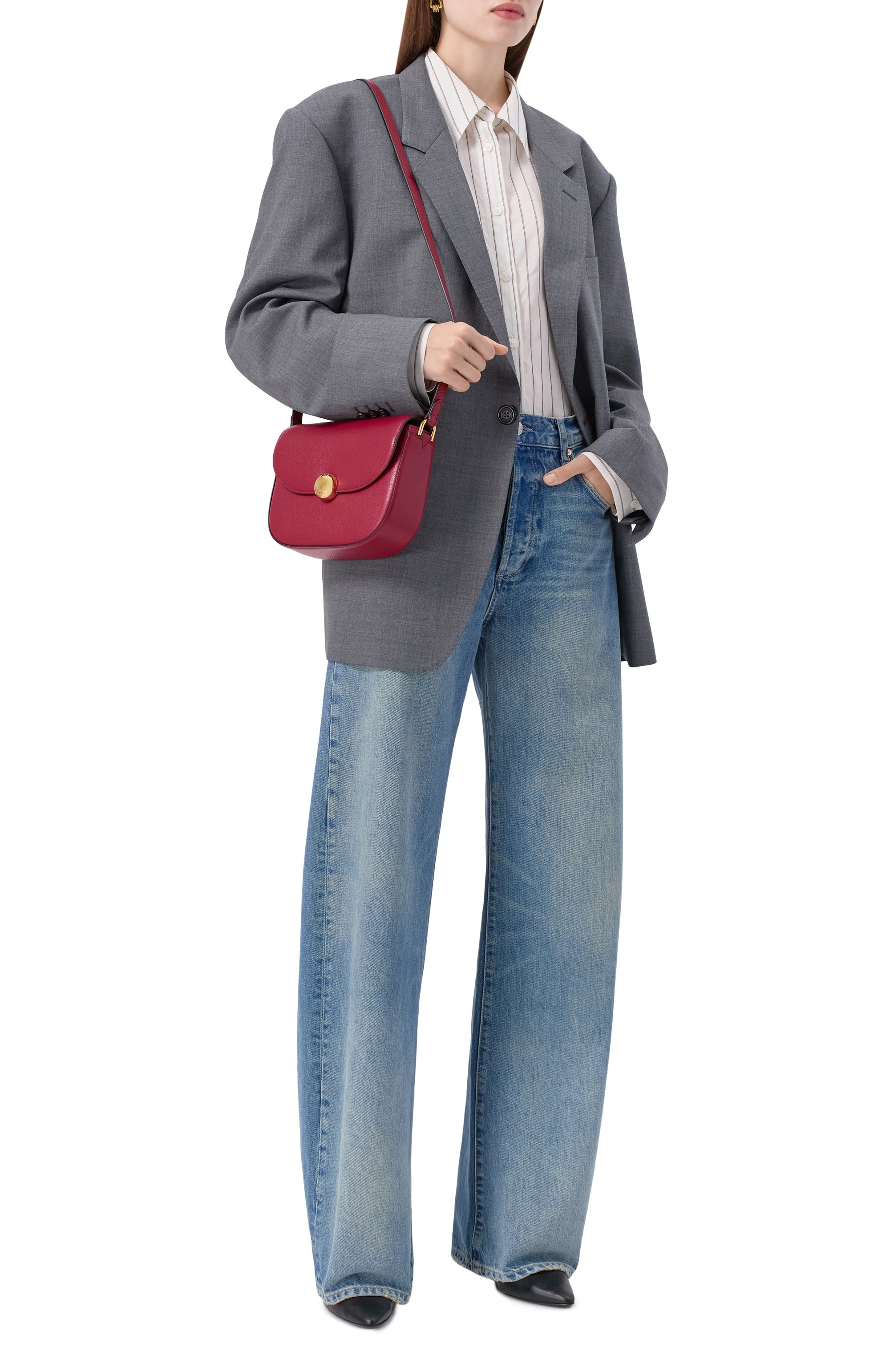 Сумка furla moonlight small FURLA бордового цвета по цене 41000 руб., арт. WB01887/BX3036, фото 7 Сумка furla moonlight small FURLA, арт. WB01887/BX3036, фото 7