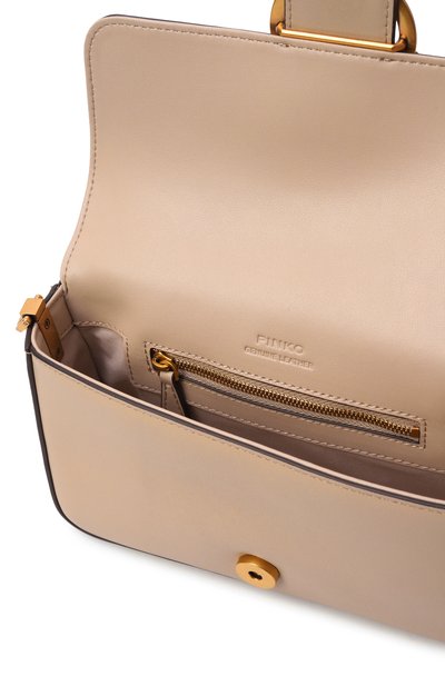 Сумка love one mini PINKO светло-бежевого цвета по цене 27800 руб., арт. 104340/A0Q0, фото 5 Сумка love one mini PINKO, арт. 104340/A0Q0, фото 5
