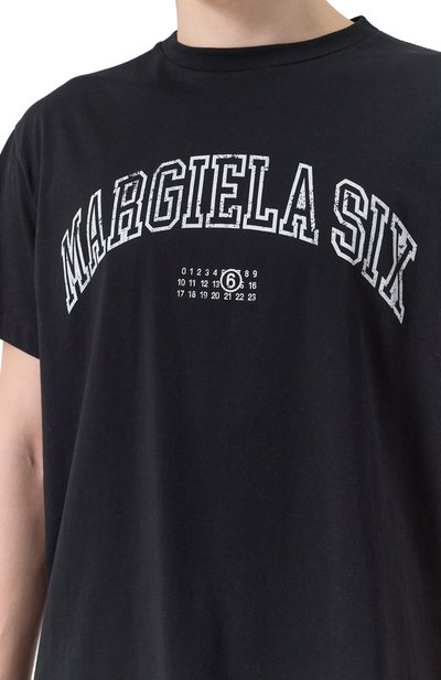 Хлопковая футболка MM6, арт. SH0GC0046/S24312, фото 5