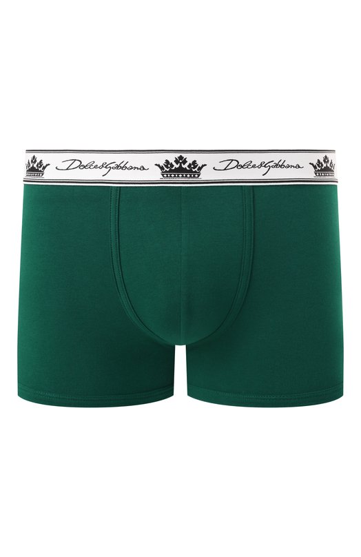 Хлопковые боксеры Dolce & Gabbana M4B72J/0NR55/2-6 Зелёный M4B72J/0NR55/2-6
