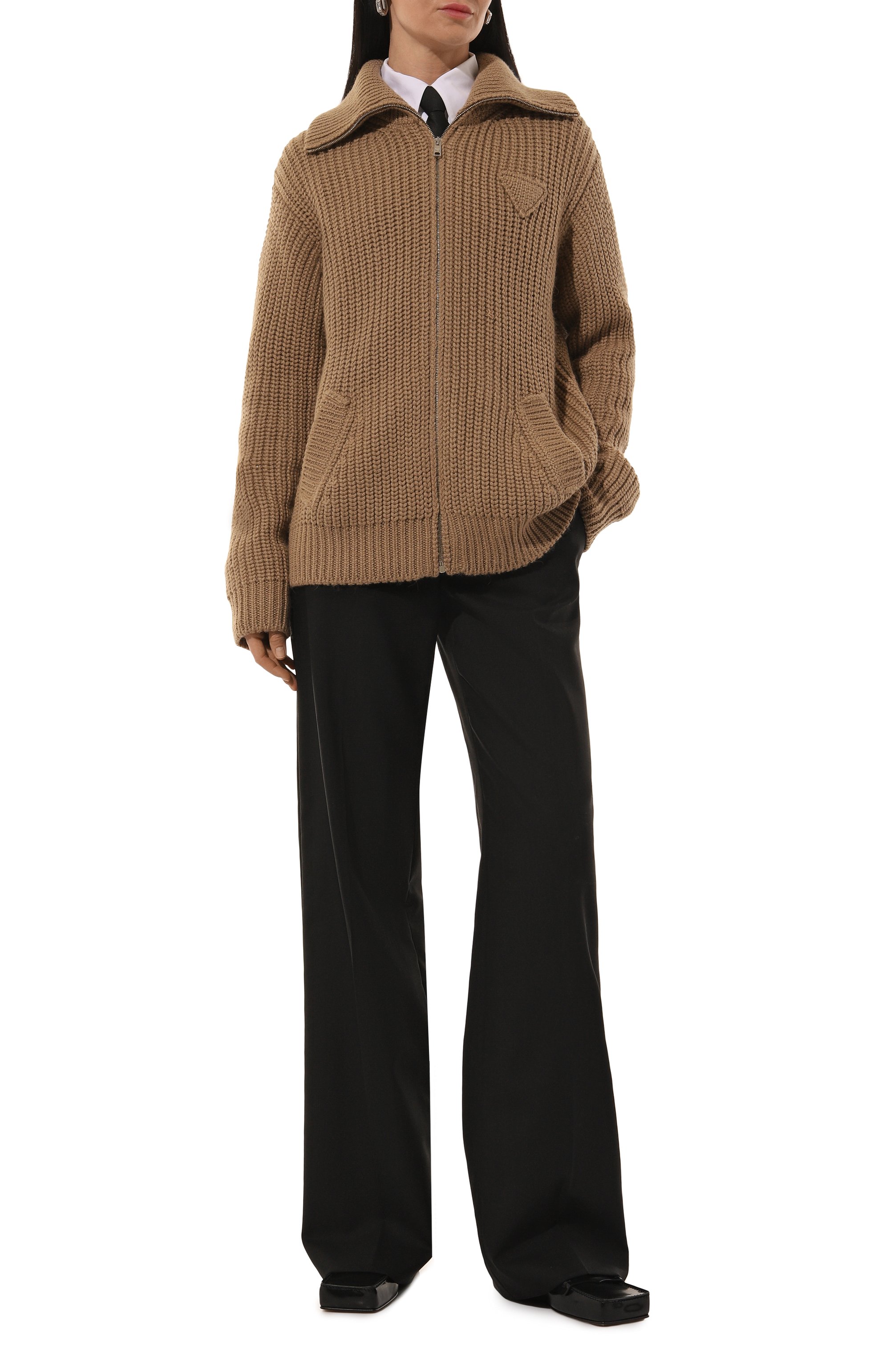 Шерстяной кардиган PRADA, арт. P25I99-10KM-F0040-212, фото 2