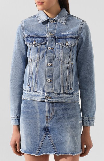 Джинсовая куртка OFF-WHITE, арт. 0WYE012E197730778700, фото 3