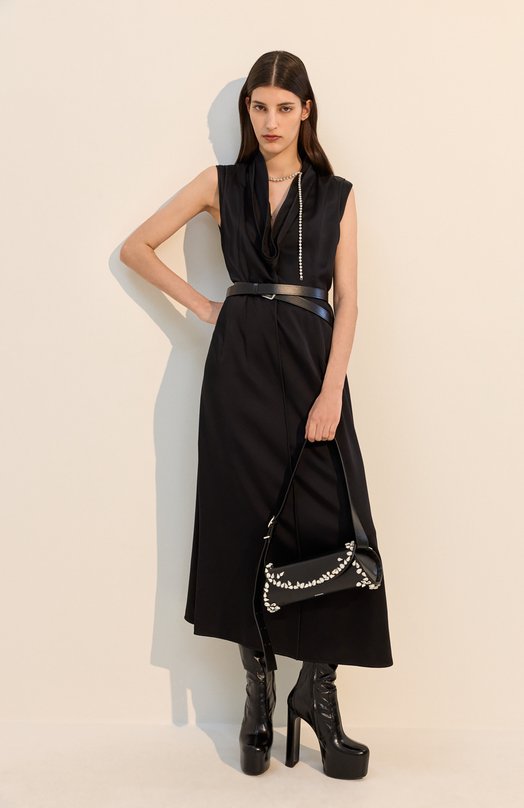 Кожаные ботильоны Ornella Saint Laurent 840665/AAEHF Чёрный  840665/AAEHF Фото 7