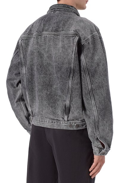 Джинсовая куртка DIESEL темно-серого цвета по цене 43200 руб., арт. A21700/09P12, фото 4 Джинсовая куртка DIESEL, арт. A21700/09P12, фото 4