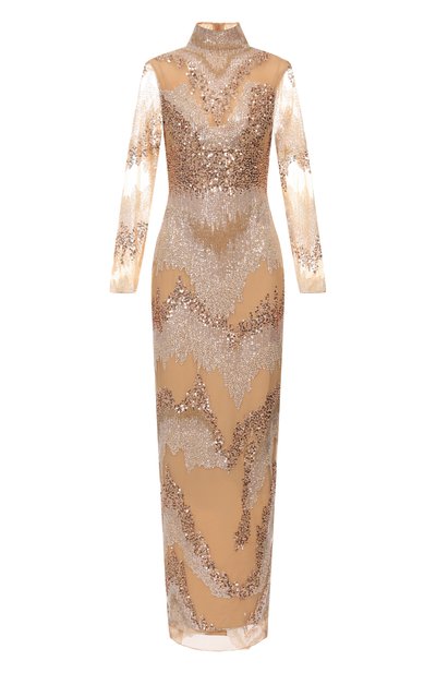 Женское платье с отделкой пайетками ZUHAIR MURAD, арт. FDR25046/TUEM014